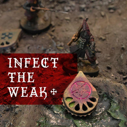 Bloody Wound Markers - Clicker Dials x6 (Physical Print)