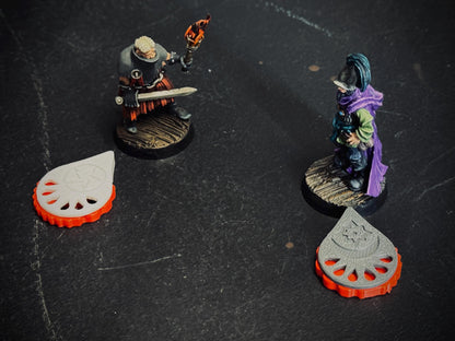 Bloody Wound Markers - Clicker Dials x6 (Physical Print)