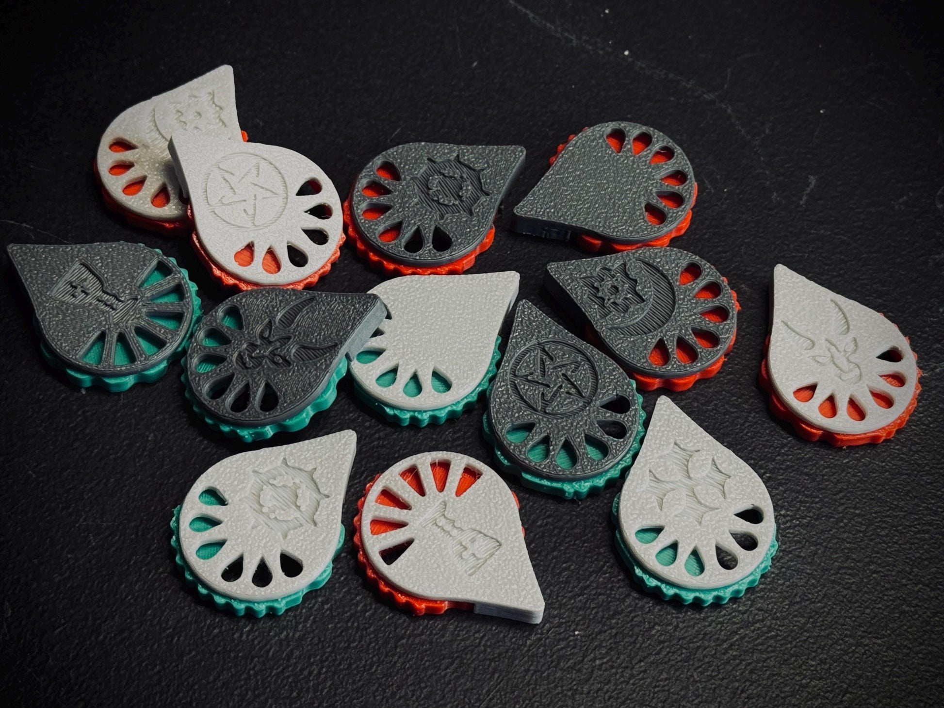 Bloody Wound Markers - Clicker Dials x6 (Physical Print)