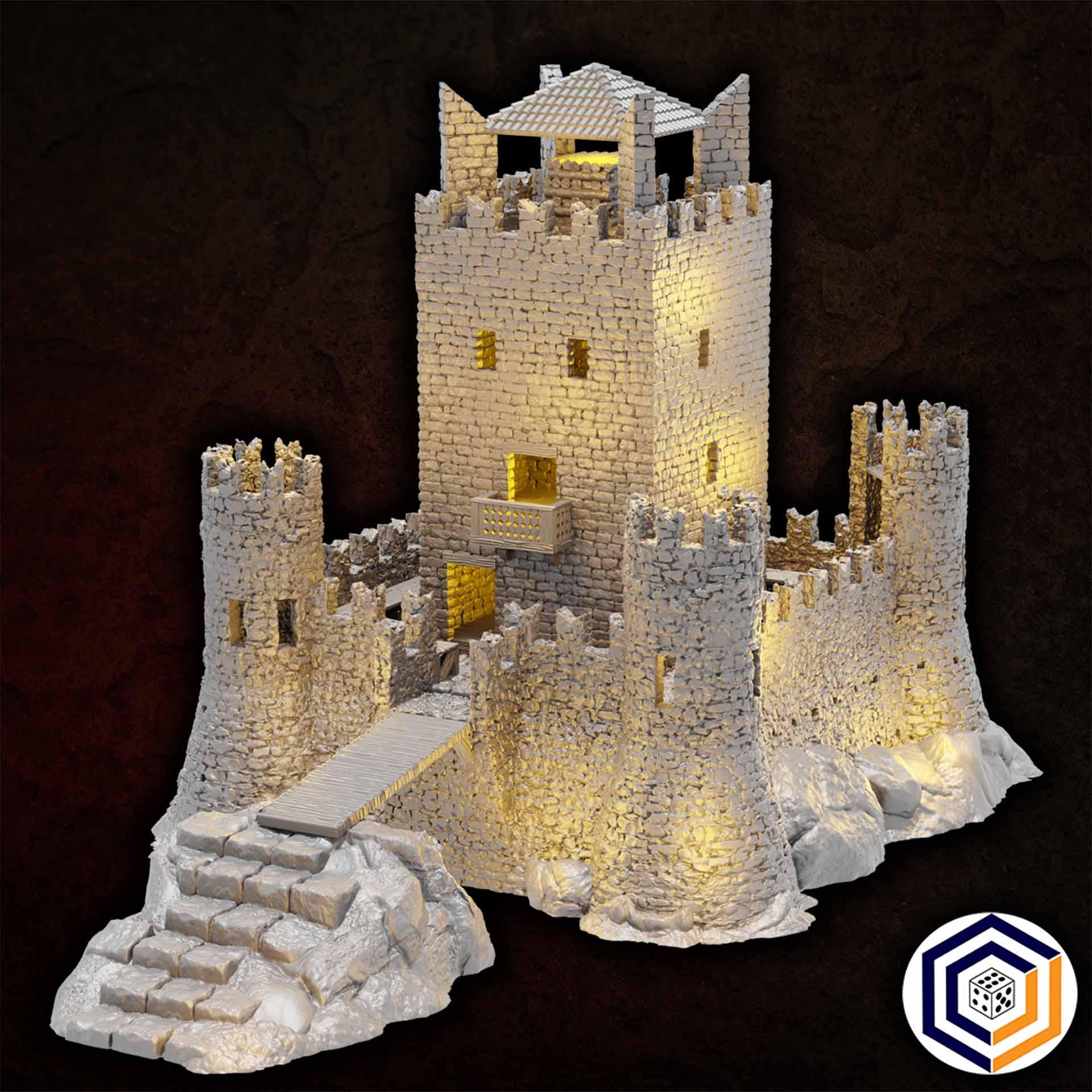 Castle of the Beacon - 3D Printed Wargaming Terrain (Conquest Creations)