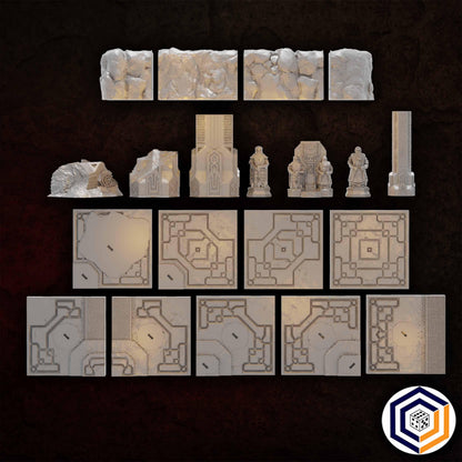 The Dwarven Realm Complete Board 4ftx4ft (Conquest Creations) 3D Printed Terrain