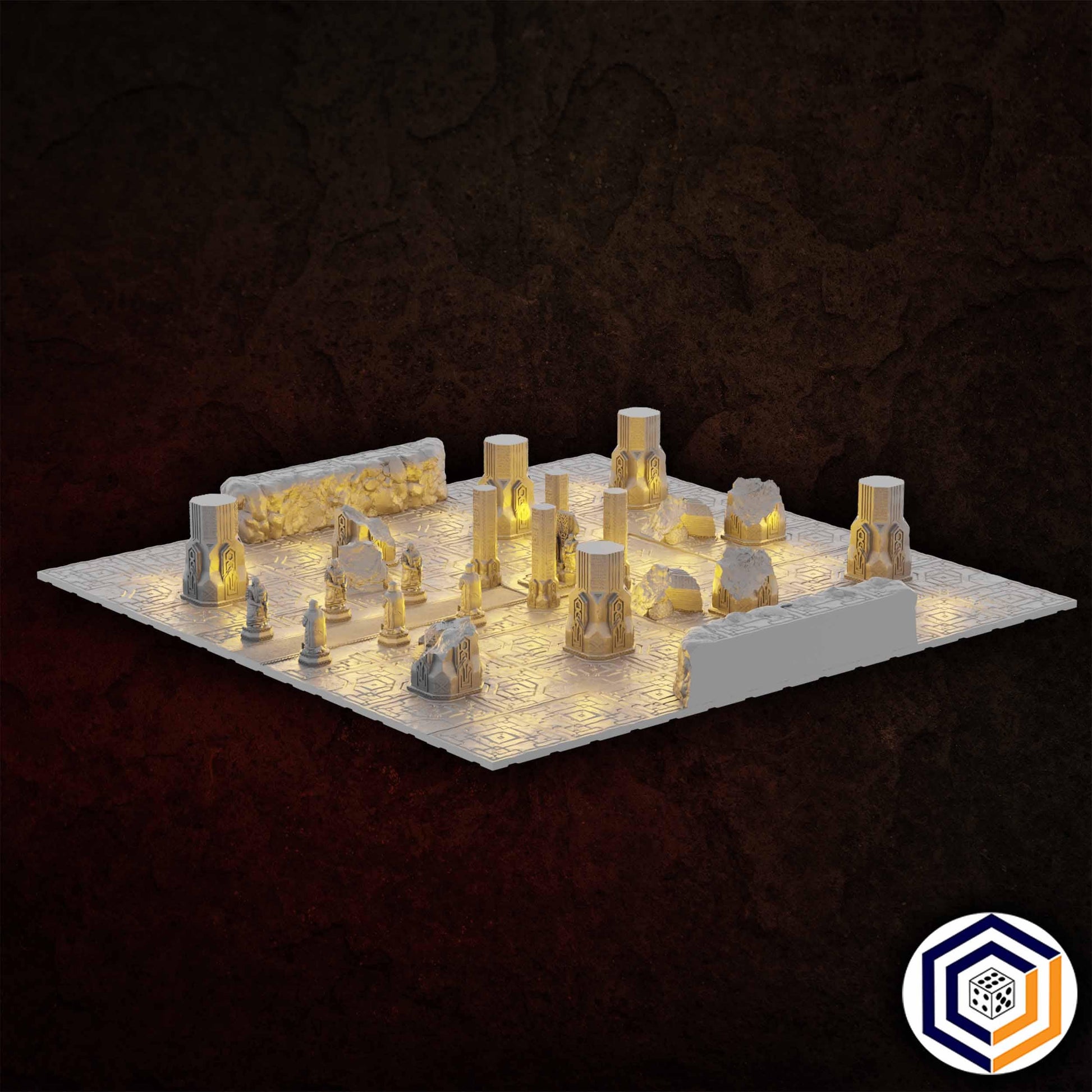 The Dwarven Realm Complete Board 4ftx4ft (Conquest Creations) 3D Printed Terrain