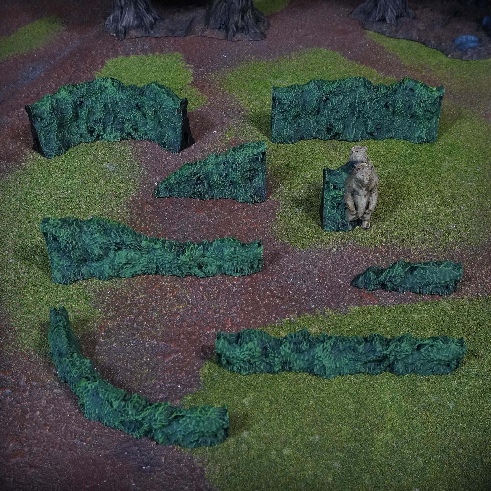 Bear Lord Hedge Terrain Bundle - Realm of the Bear Lord - 3D Printed Wargaming Terrain (Conquest Creations)