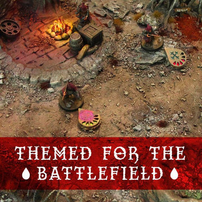 Bloody Wound Markers - Clicker Dials x6 (Physical Print)