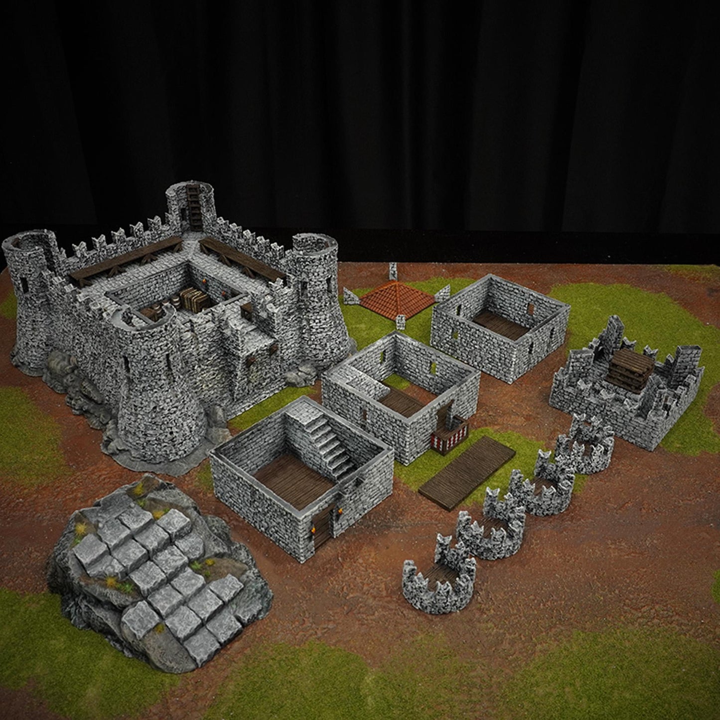 Castle of the Beacon Full Set - 3D Printed Wargaming Terrain (Conquest Creations)