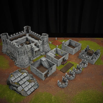 Castle of the Beacon Full Set - 3D Printed Wargaming Terrain (Conquest Creations)