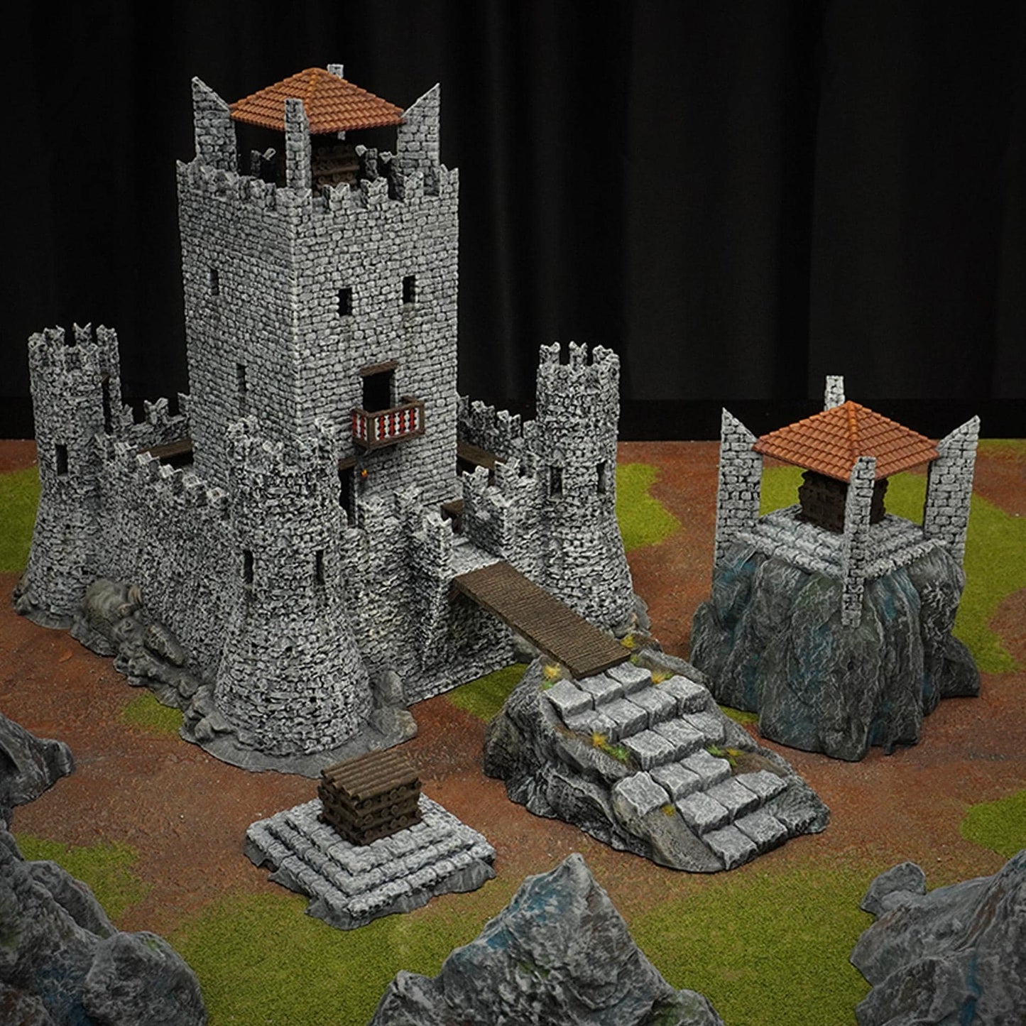 Castle of the Beacon Full Set - 3D Printed Wargaming Terrain (Conquest Creations)