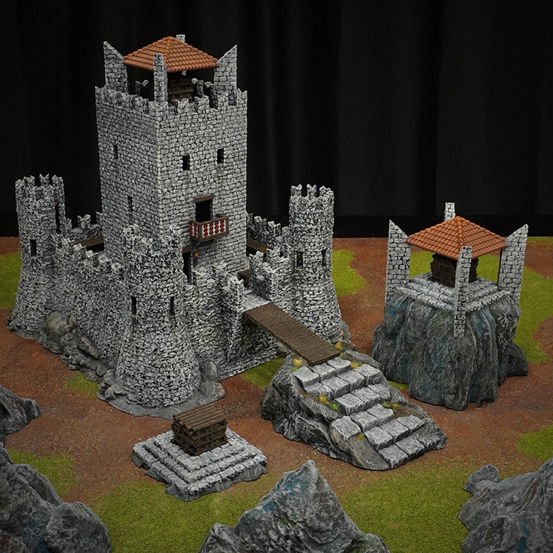 Castle of the Beacon Full Set - 3D Printed Wargaming Terrain (Conquest Creations)