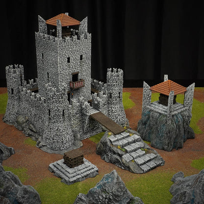 Castle of the Beacon Full Set - 3D Printed Wargaming Terrain (Conquest Creations)