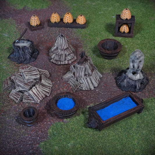 Bear Lord Scatter Terrain Bundle - Realm of the Bear Lord - 3D Printed Wargaming Terrain (Conquest Creations)