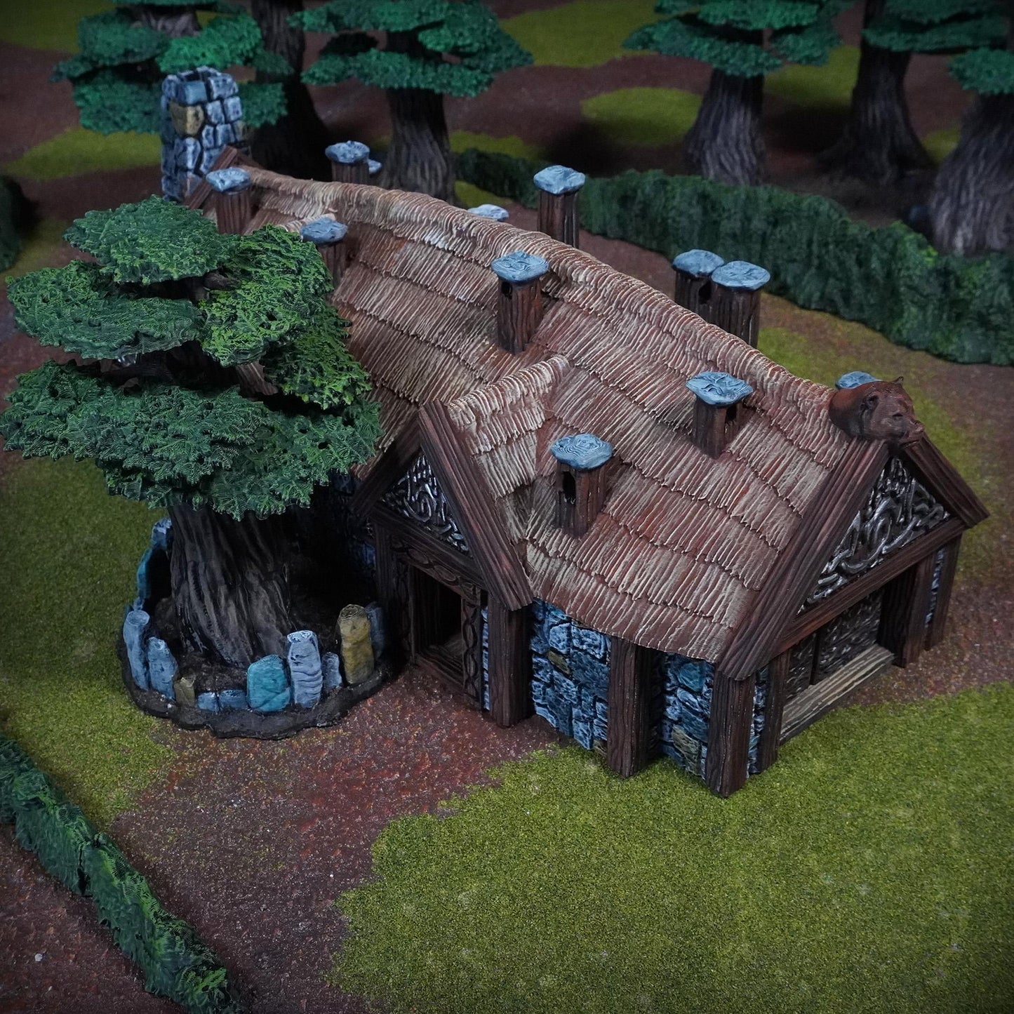 Bear Lord Bear House - Realm of the Bear Lord - 3D Printed Wargaming Terrain (Conquest Creations)