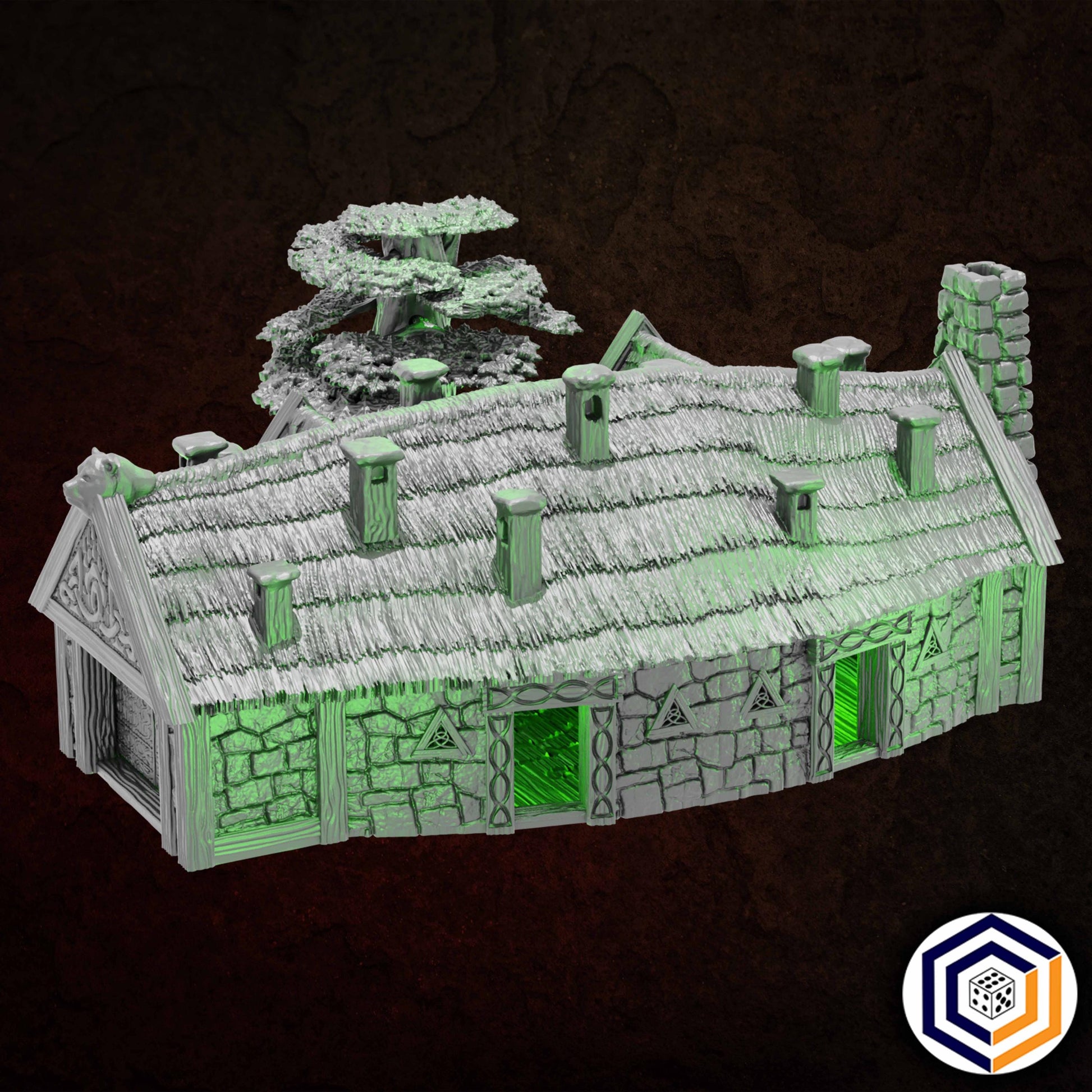 Bear Lord Bear House - Realm of the Bear Lord - 3D Printed Wargaming Terrain (Conquest Creations)