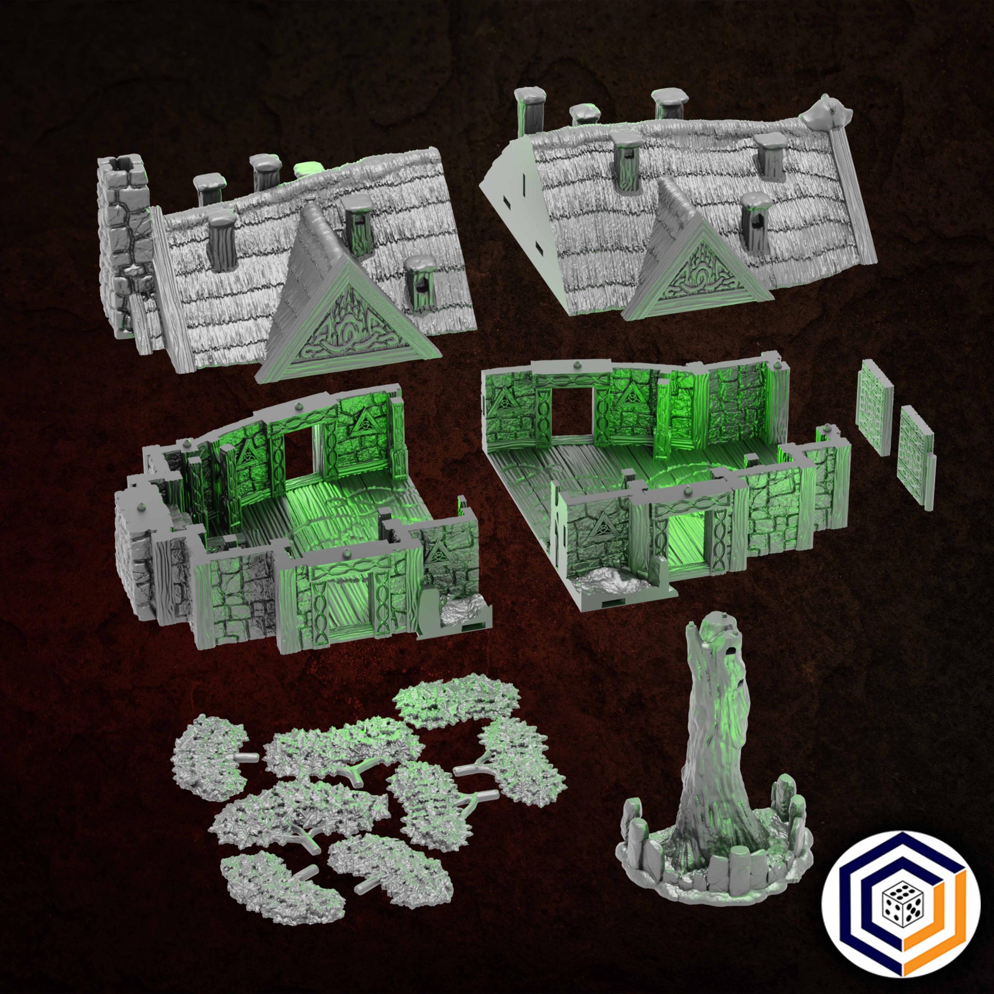 Bear Lord Bear House - Realm of the Bear Lord - 3D Printed Wargaming Terrain (Conquest Creations)