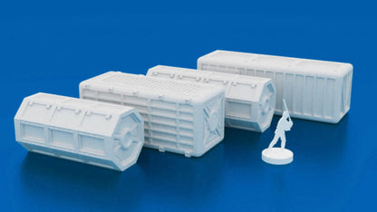 Sci-fi Colony Cargo Shipping Containers