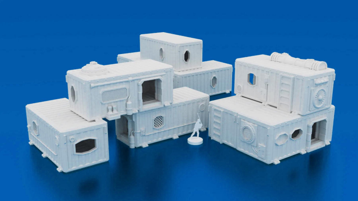 Container Hab Buildings x5