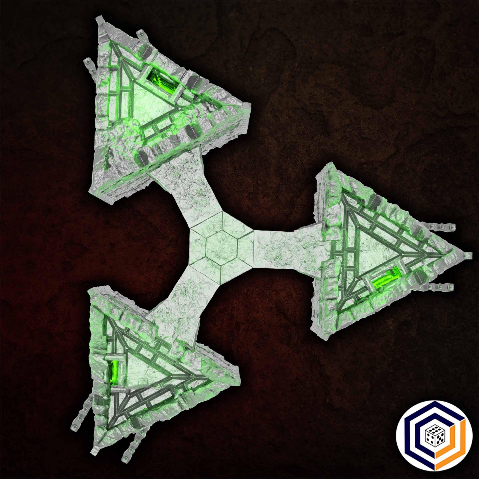 Corrupted Towers - Corrupted Castle - 3D Printed Wargaming Terrain (Conquest Creations)
