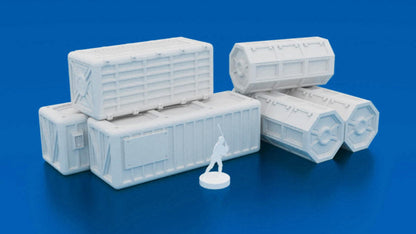 Sci-fi Colony Cargo Shipping Containers