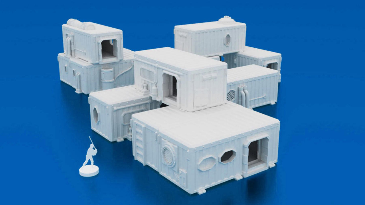 Container Hab Buildings x5