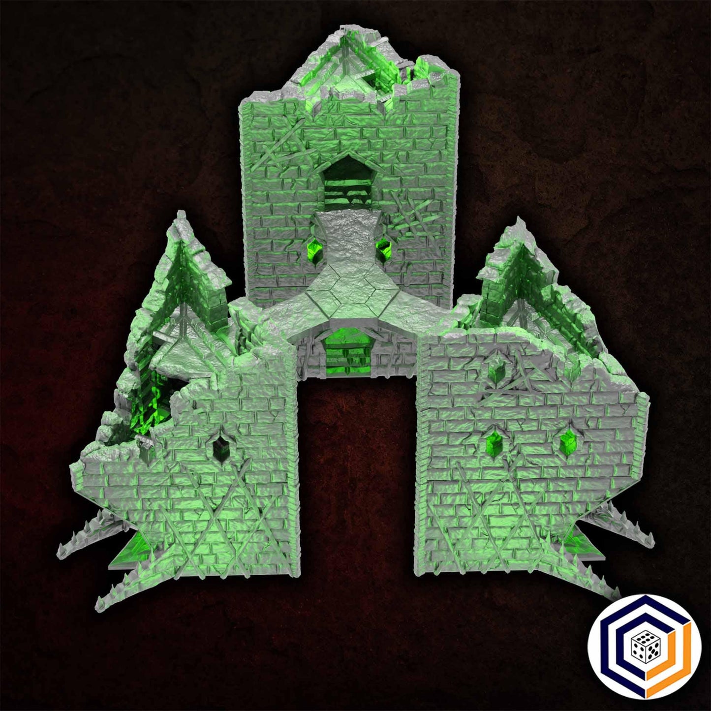 Corrupted Towers - Corrupted Castle - 3D Printed Wargaming Terrain (Conquest Creations)