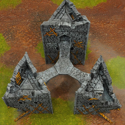 Corrupted Towers - Corrupted Castle - 3D Printed Wargaming Terrain (Conquest Creations)