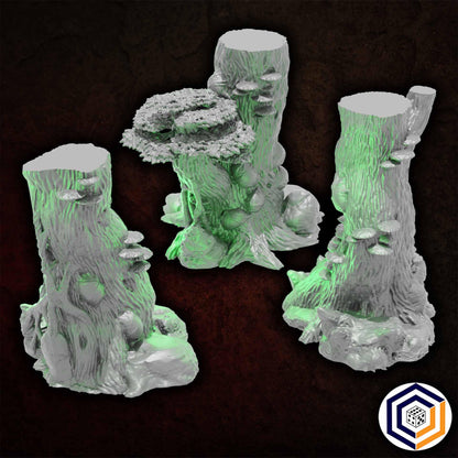 Giant Blighted Trees Set - Road Through Gloodwood (Conquest Creations)