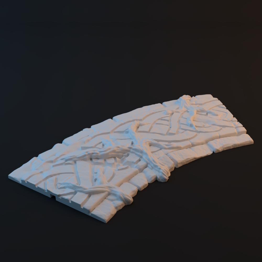 Overgrown Roads Set - Road Through Gloodwood (Conquest Creations)