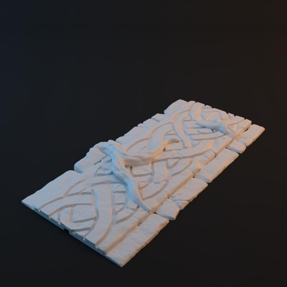 Overgrown Roads Set - Road Through Gloodwood (Conquest Creations)