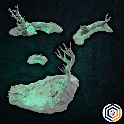 The Swamp of Death SET - 3D Printed Wargaming Terrain (Conquest Creations)