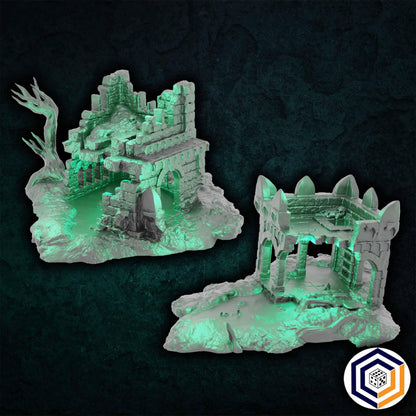 The Swamp of Death SET - 3D Printed Wargaming Terrain (Conquest Creations)