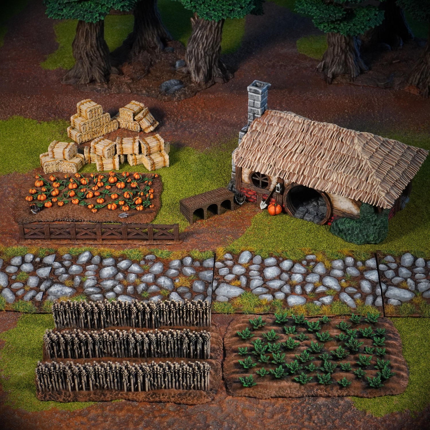 Halfling Farmstead Bundle - Wargaming Terrain (Conquest Creations)