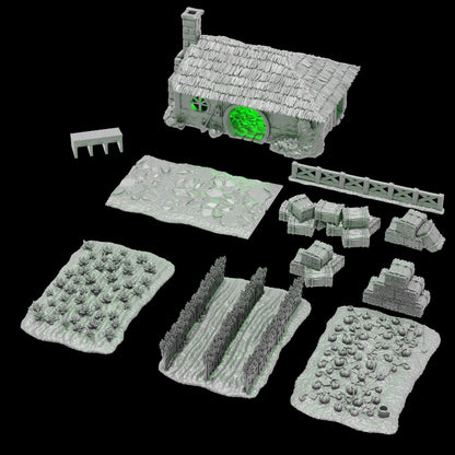 Halfling Farmstead Bundle - Wargaming Terrain (Conquest Creations)