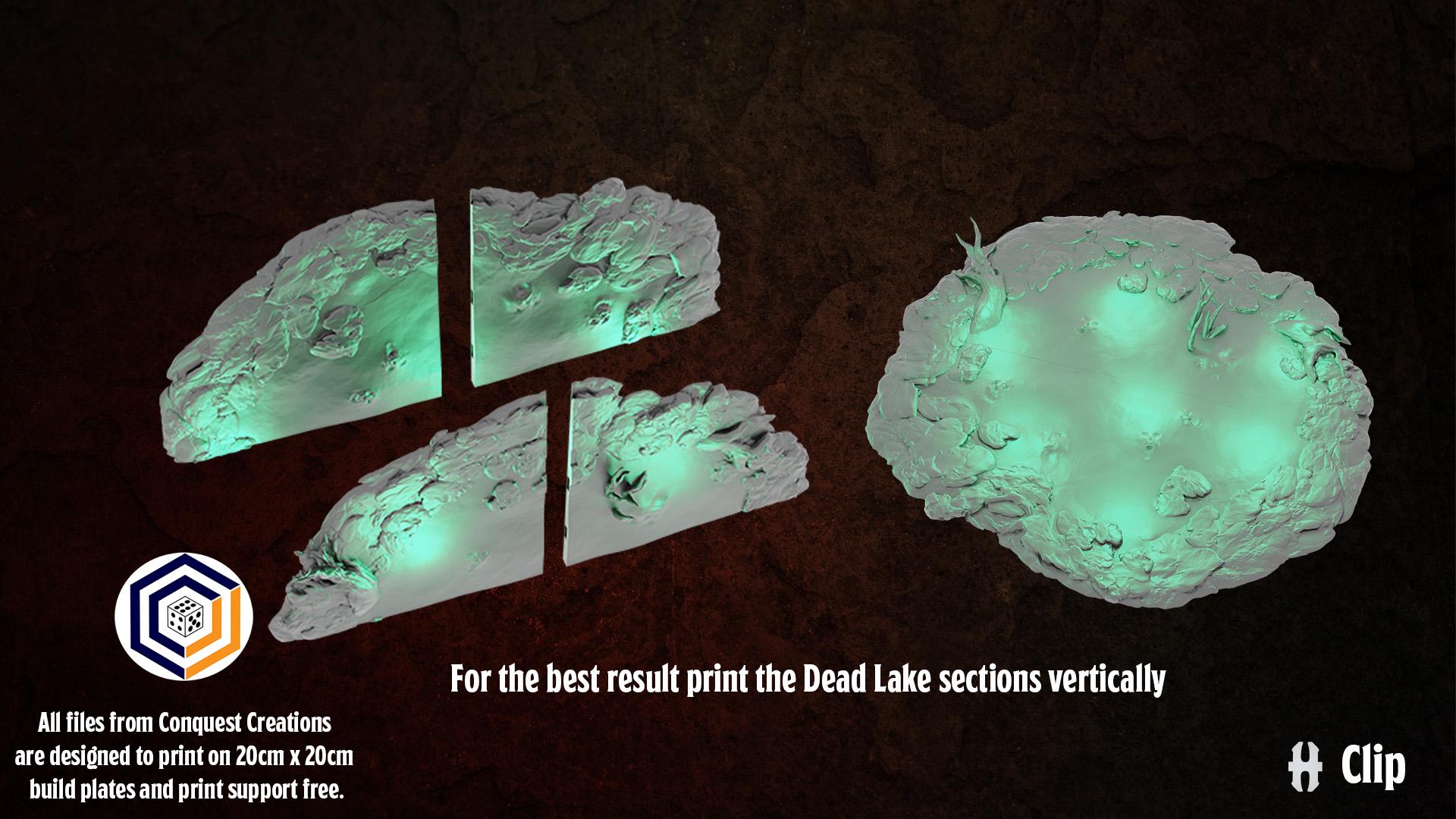 The Swamp of Death SET - 3D Printed Wargaming Terrain (Conquest Creations)