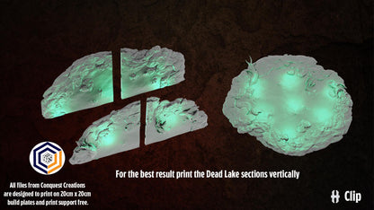The Swamp of Death SET - 3D Printed Wargaming Terrain (Conquest Creations)