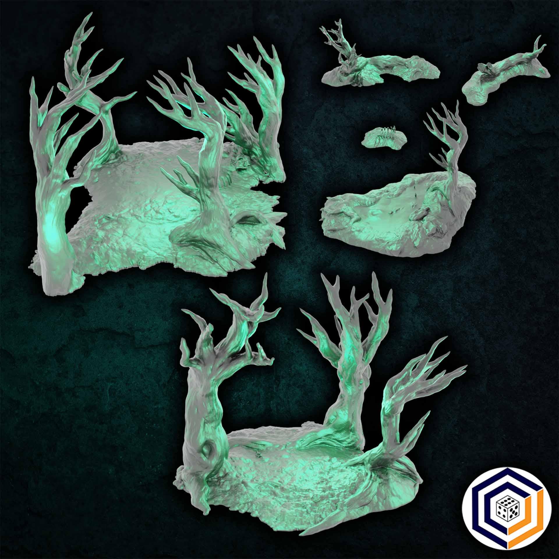 The Swamp of Death SET - 3D Printed Wargaming Terrain (Conquest Creations)