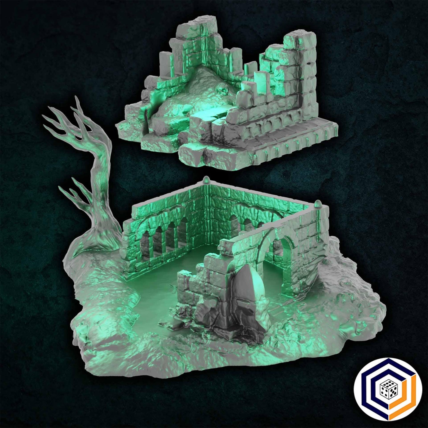 The Swamp of Death SET - 3D Printed Wargaming Terrain (Conquest Creations)