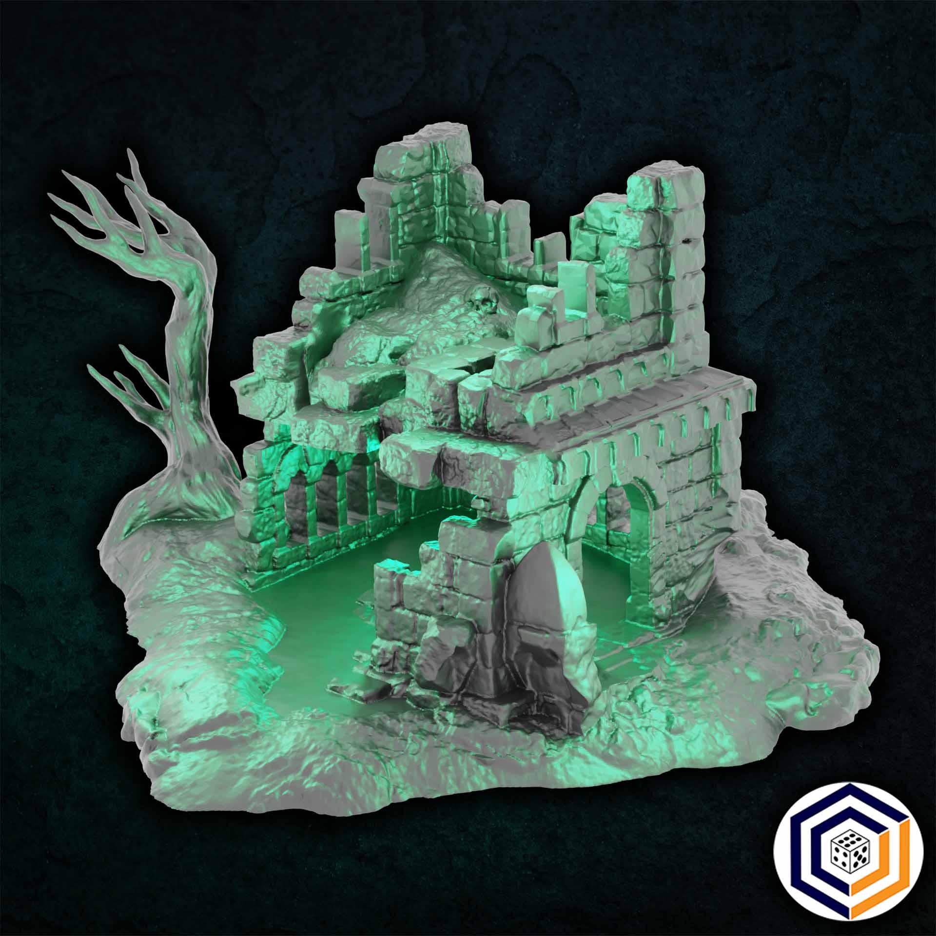 The Swamp of Death SET - 3D Printed Wargaming Terrain (Conquest Creations)