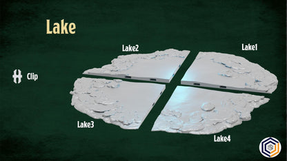 Large Lake - Wargaming Terrain (Conquest Creations)
