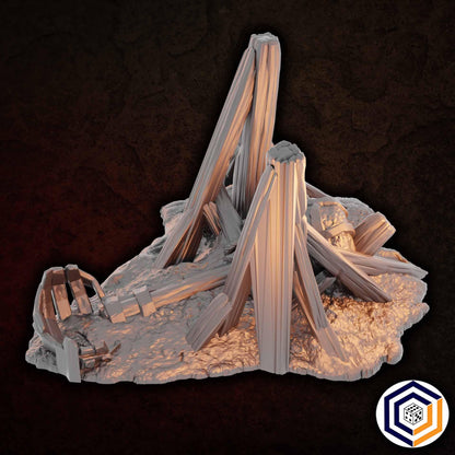 Ruined Catapult - Conquest Creations